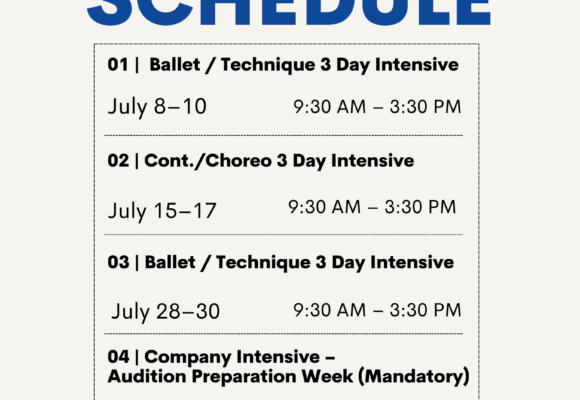 Intensive Schedule
